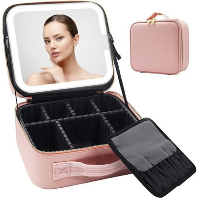 Cosmetiquera Con Espejo Led