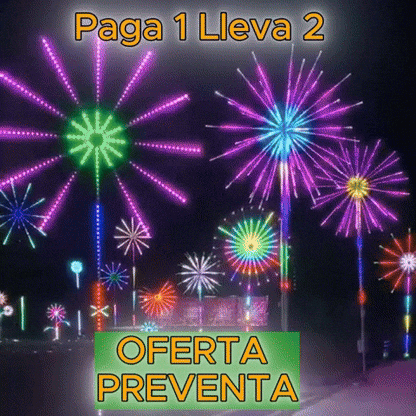 Luces Inteligentes con Sensor de Sonido - Efecto Fuegos Artificiales R